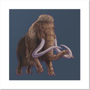 Mammuthus primigenius (Woolly Mammoth) Posters and Art